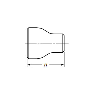 Sučeoni zavareni koncentrični reduktor